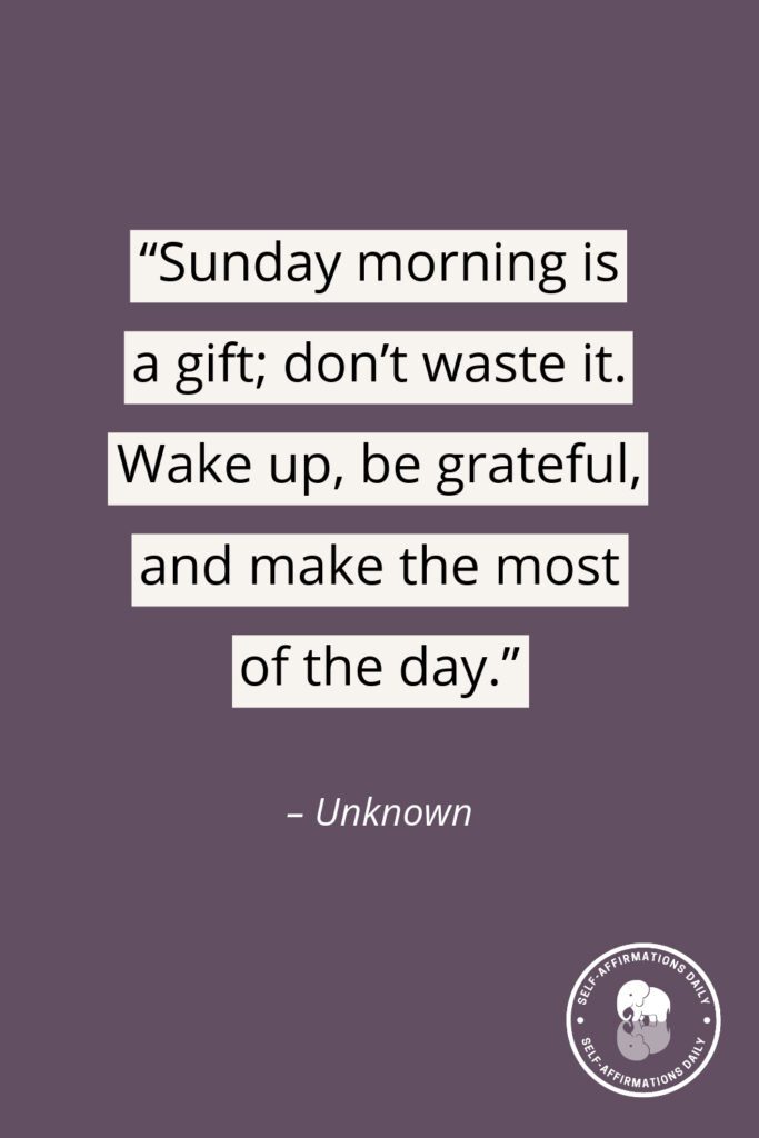 sunday morning quotes
