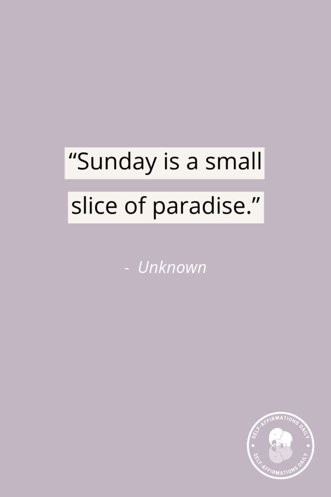 short sunday quotes