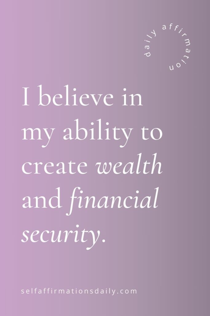 Self-Concept Affirmations for Money